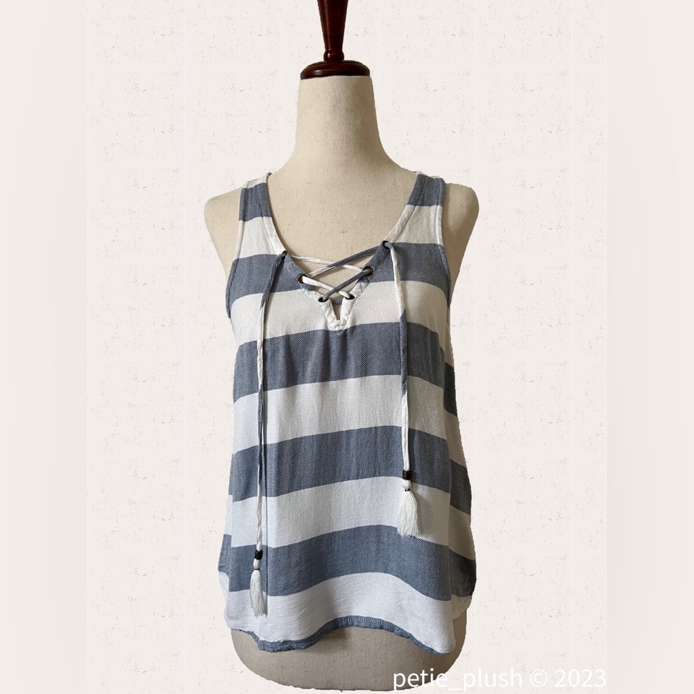 Aeropostale -NWOT- Striped Lace Up Tank - Women’s: Small/Petite